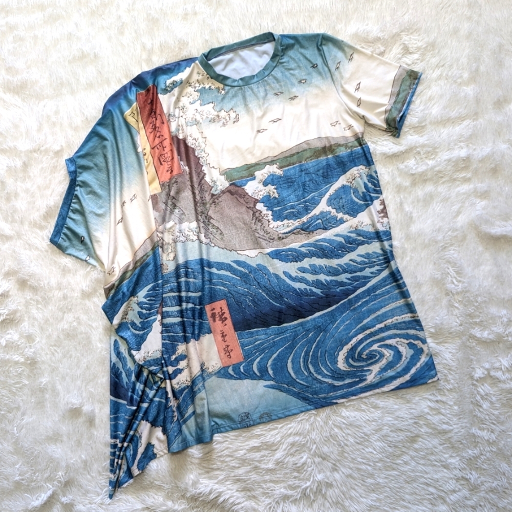 Blackmilk Japanese Naruto Whirlpool Super Drape Oversized Top Size Small - Picture 2 of 7